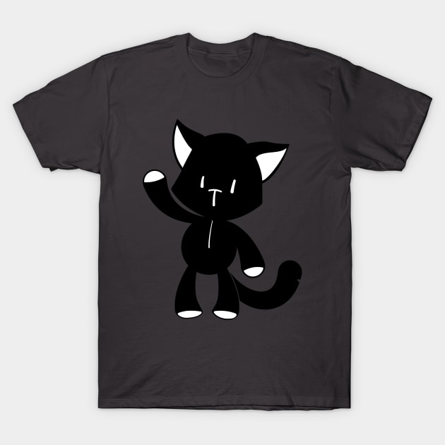 Neo The World Ends With You – Mr. Mew Gatto Nero Cat T-Shirt by kaeru